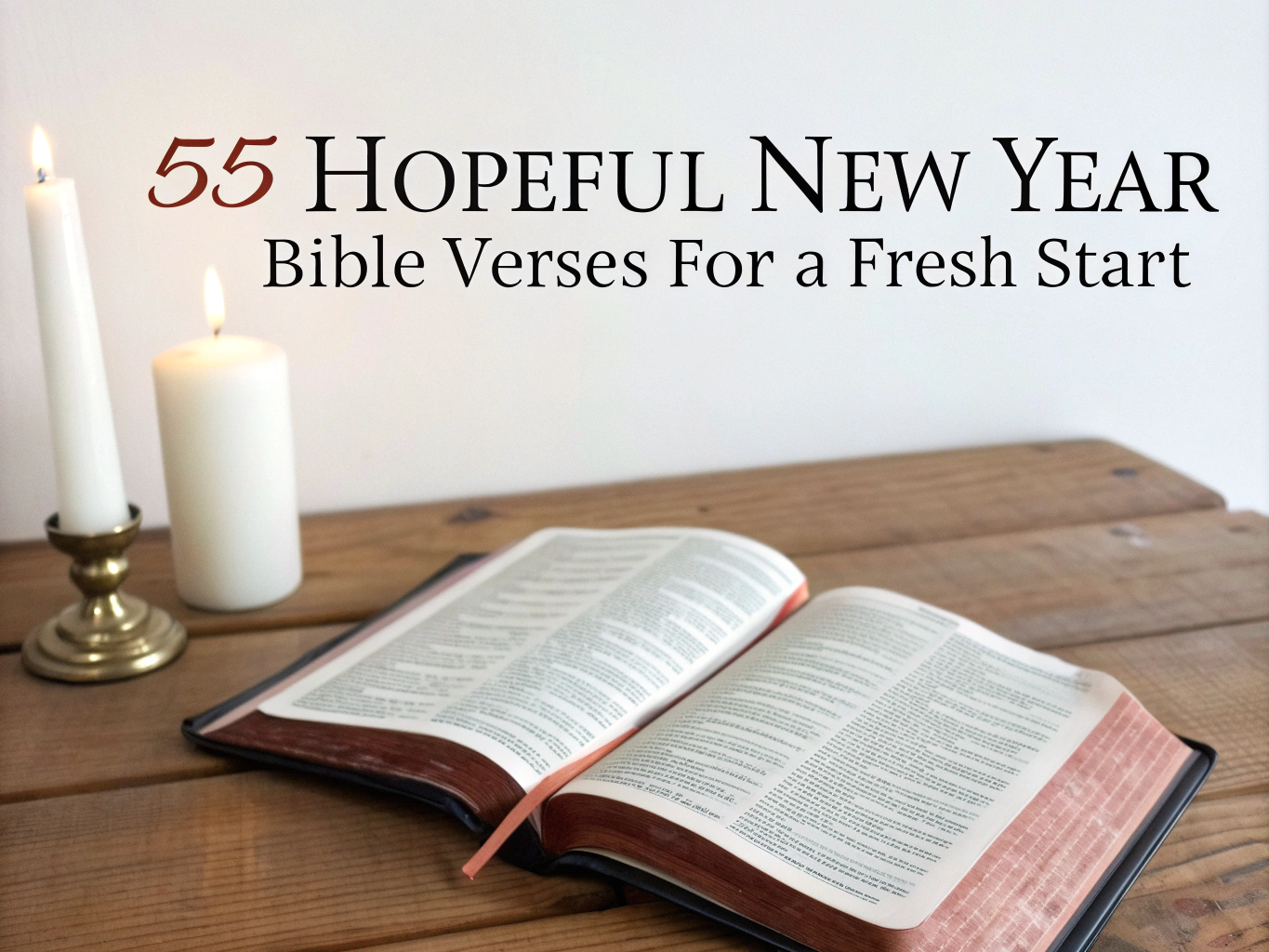 55 New Year Bible Verses for a Hopeful Fresh Start in 2025