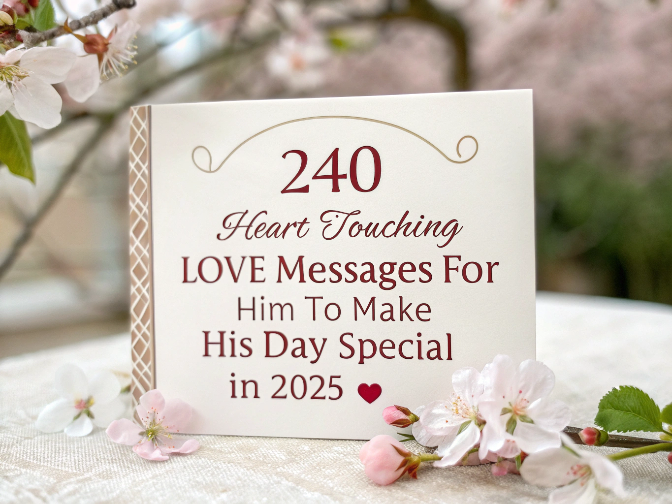 240 Heart Touching Love Messages for Him to Make His Day Special in 2025