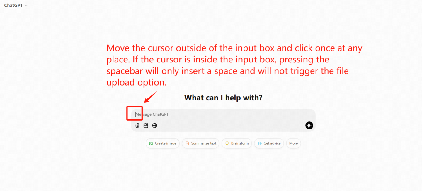 2. Step-by-Step Guide: Uploading File by Pressing the Spacebar