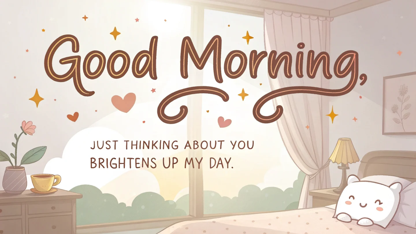 7. Cute Good Morning Messages for Girlfriend to Make Her Smile