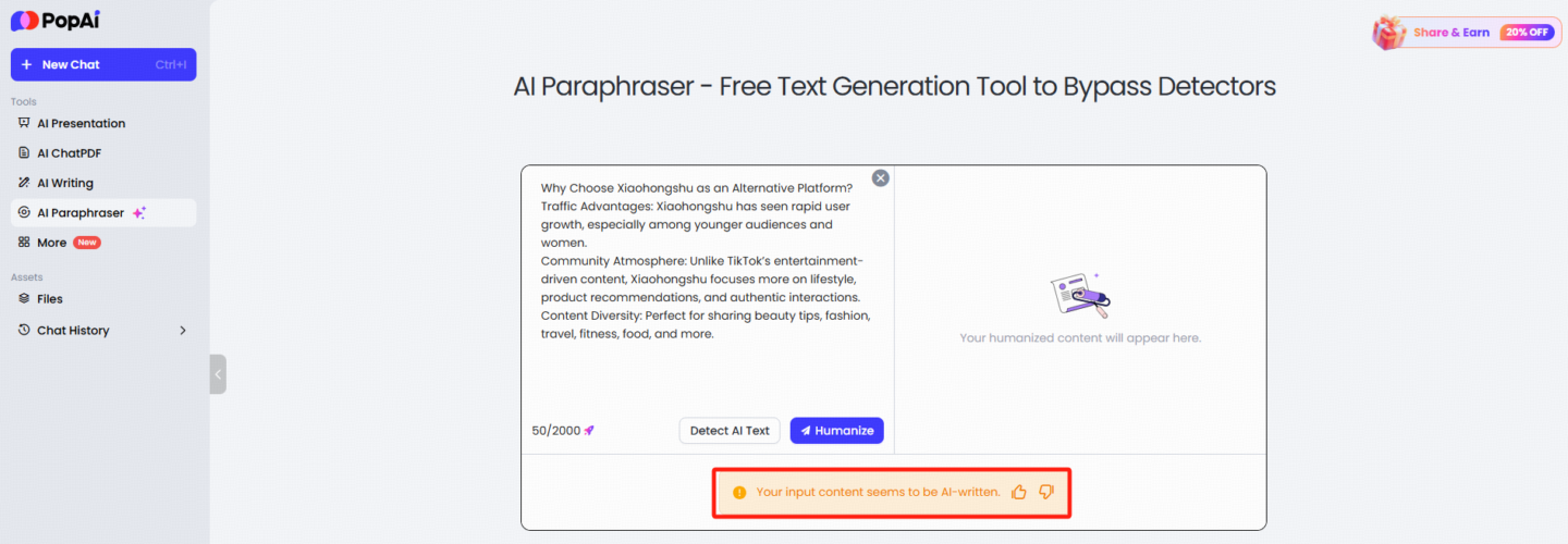 If you simply use ChatGPT to generate content without making any modifications, the likelihood of being detected is 100%.