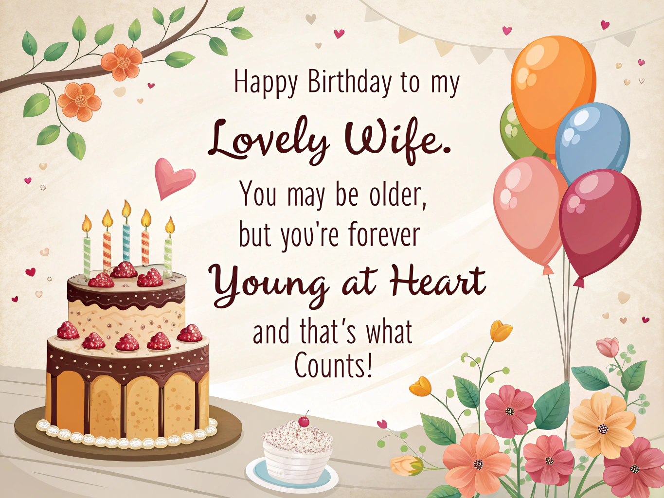 11. Funny Birthday Wishes for Your Wife