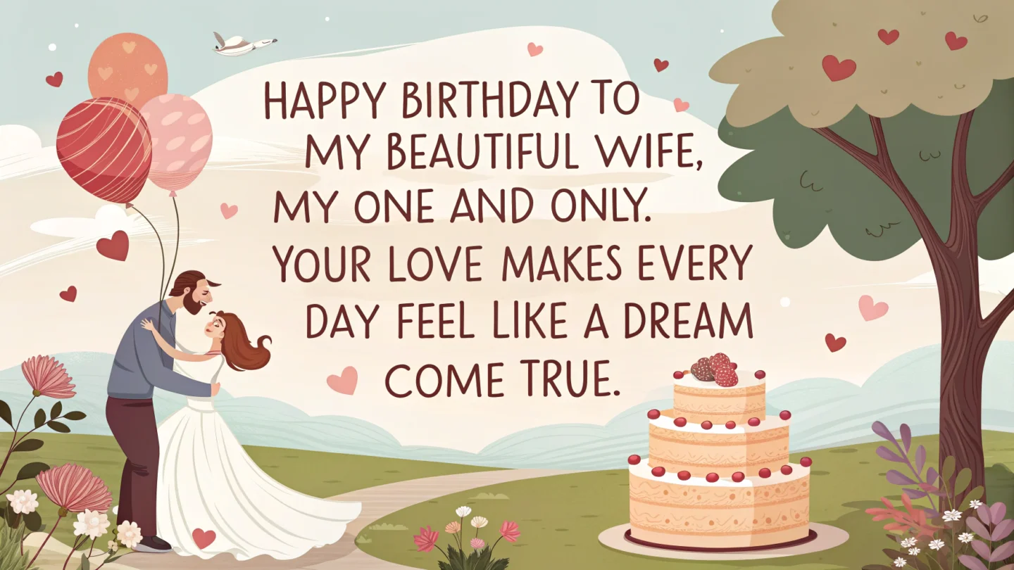 7. Romantic Birthday Wishes for Your Wife