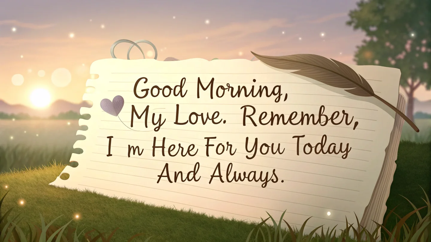 8. Comforting Good Morning Messages for Your Wife