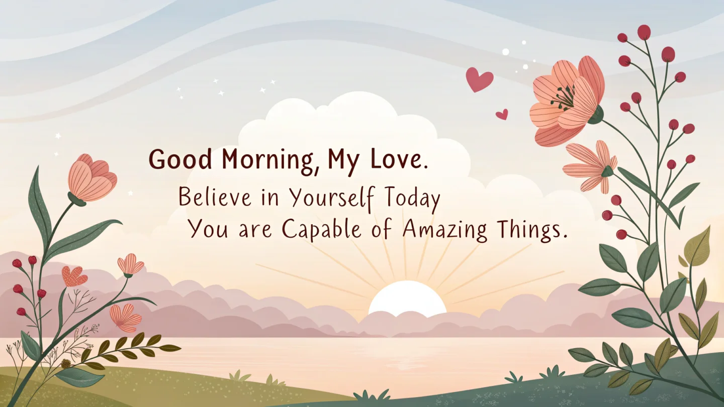 10. Good Morning Messages for Wife of Encouragement and Support to Start Her Day Positively