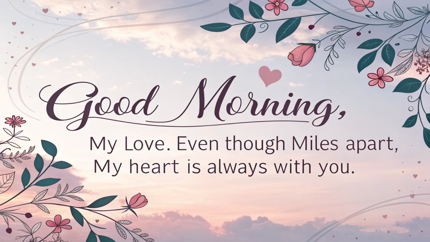 11. Long-Distance Good Morning Messages Filled with Love