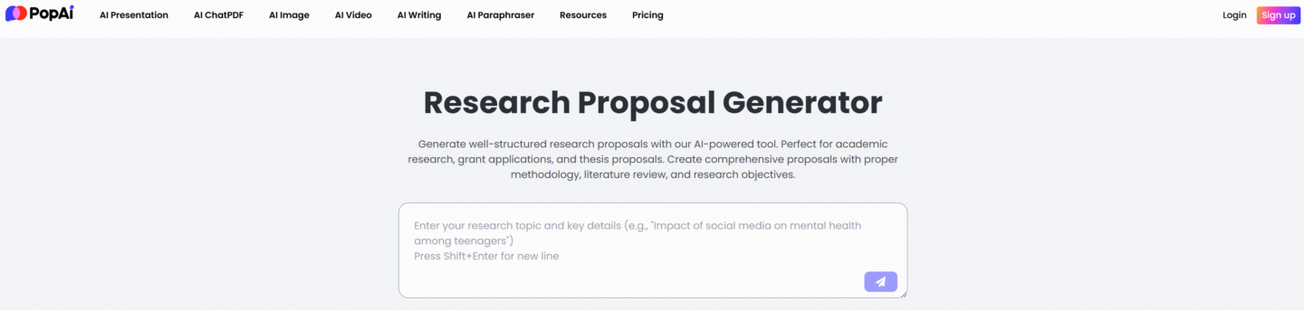 Research Proposal Generator