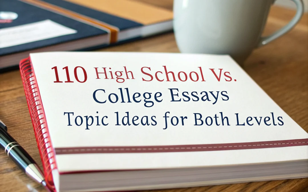 110 High School vs. College Essays: Topic Ideas for Both Levels