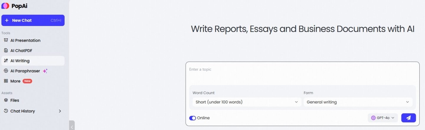 PopAi – Best AI Book Report Tool