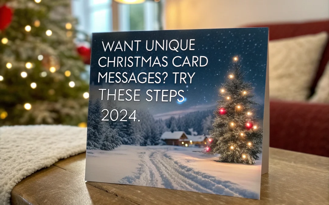 Want Unique Christmas Card Messages? Try These Steps 2024