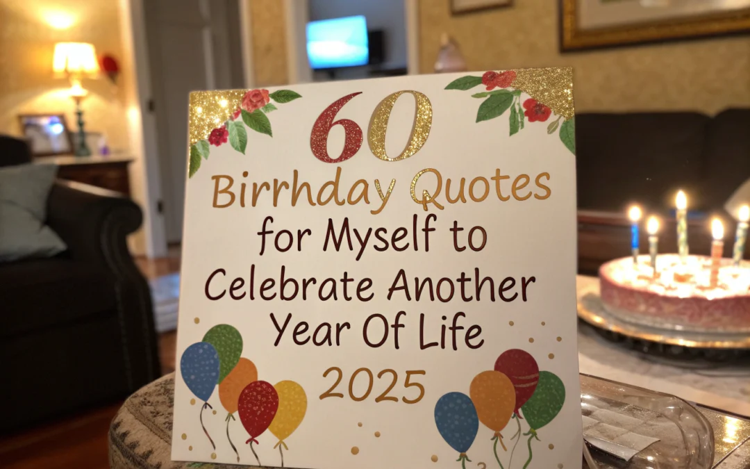 60 Birthday Quotes for Myself to Celebrate Another Year of Life 2025