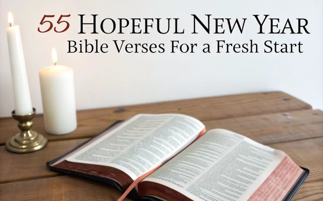 55 New Year Bible Verses for a Hopeful Fresh Start in 2025