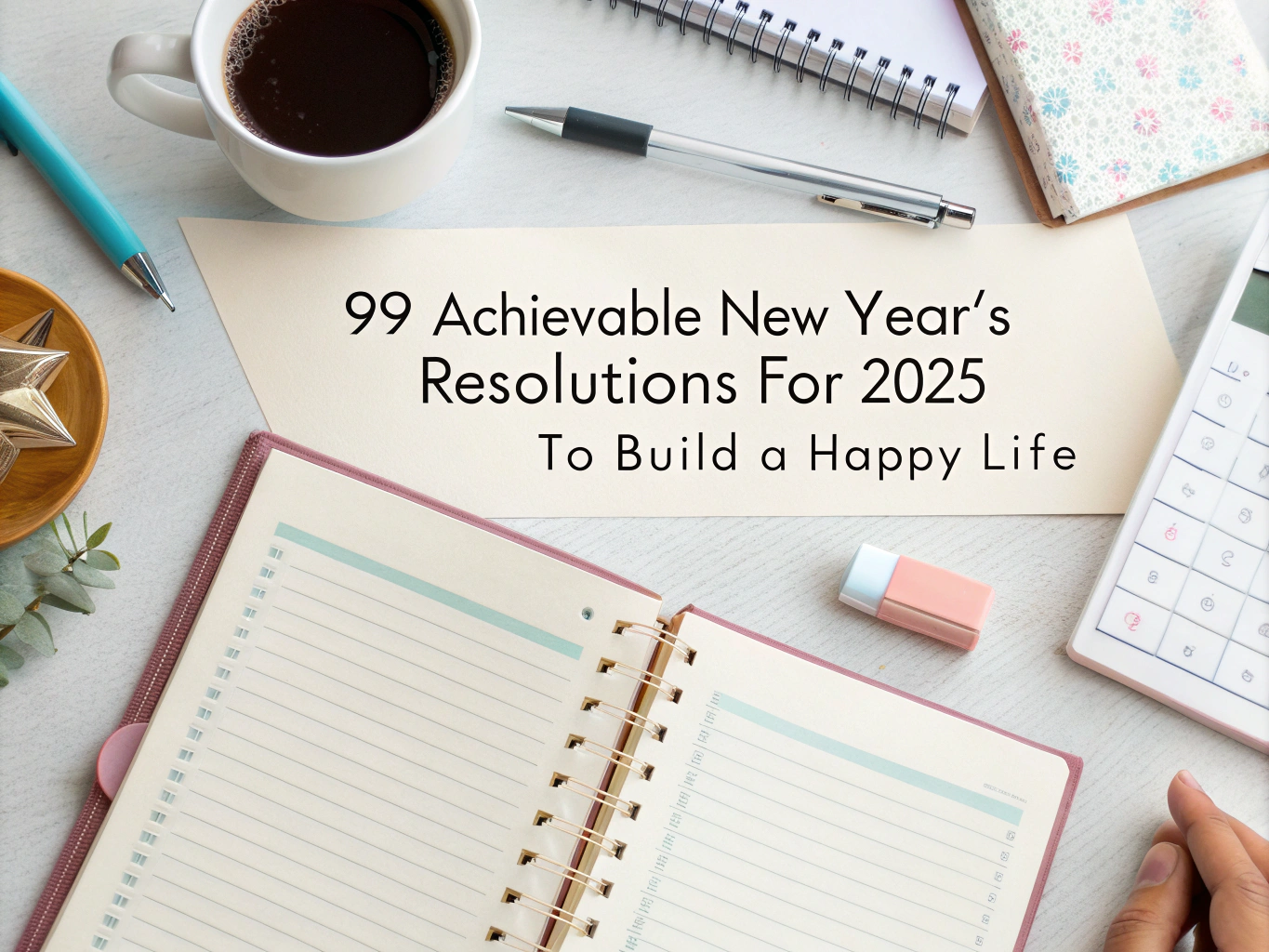 99 Achievable New Year's Resolutions for 2025 to Build a Happy Life