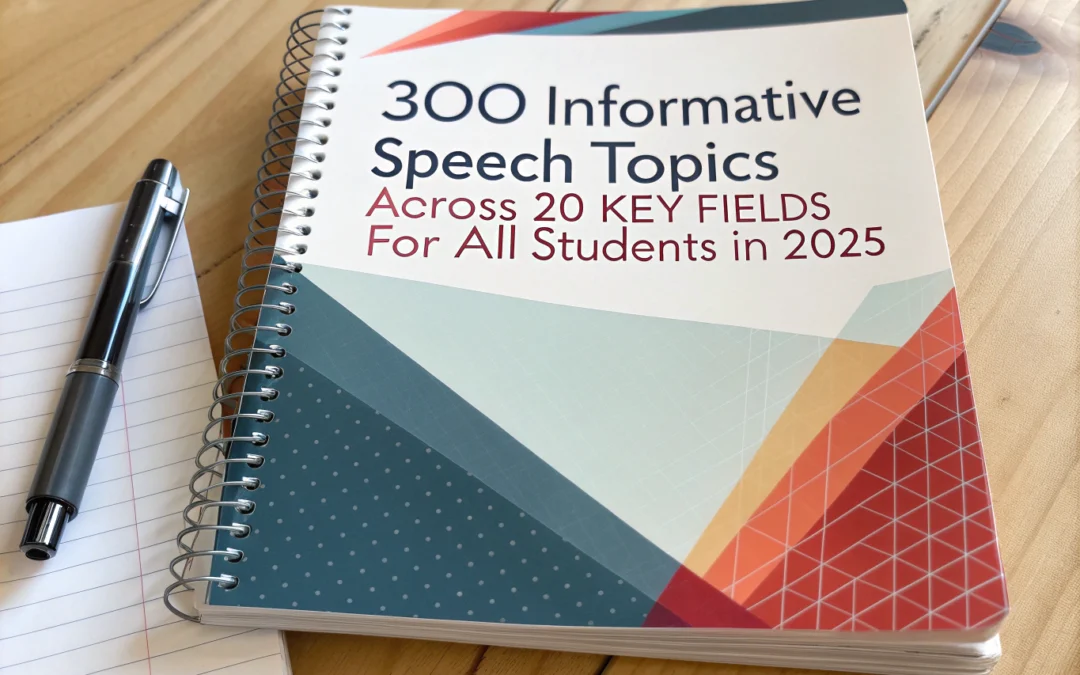 300 Informative Speech Topics Across 20 Key Fields for All Students in 2025