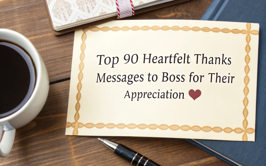 Top 90 Heartfelt Thanks Messages to Boss for Their Appreciation