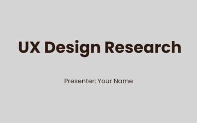 UX Design Research Templates