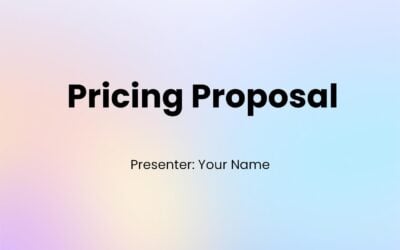 Pricing Proposal Templates