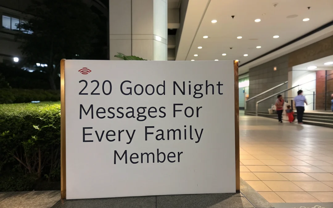 220 Good Night Messages for Every Family Member