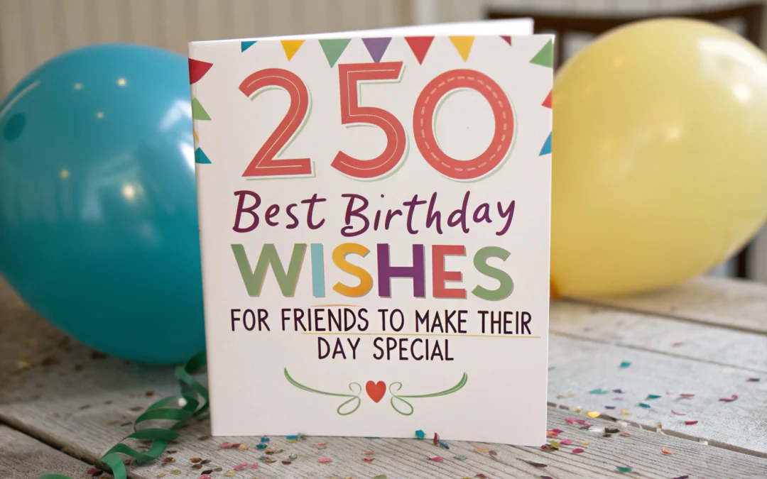 250 Best Birthday Wishes for Friends to Make Their Day Special