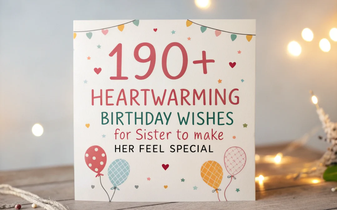 190+ Heartwarming Birthday Wishes for Sister to Make Her Feel Special