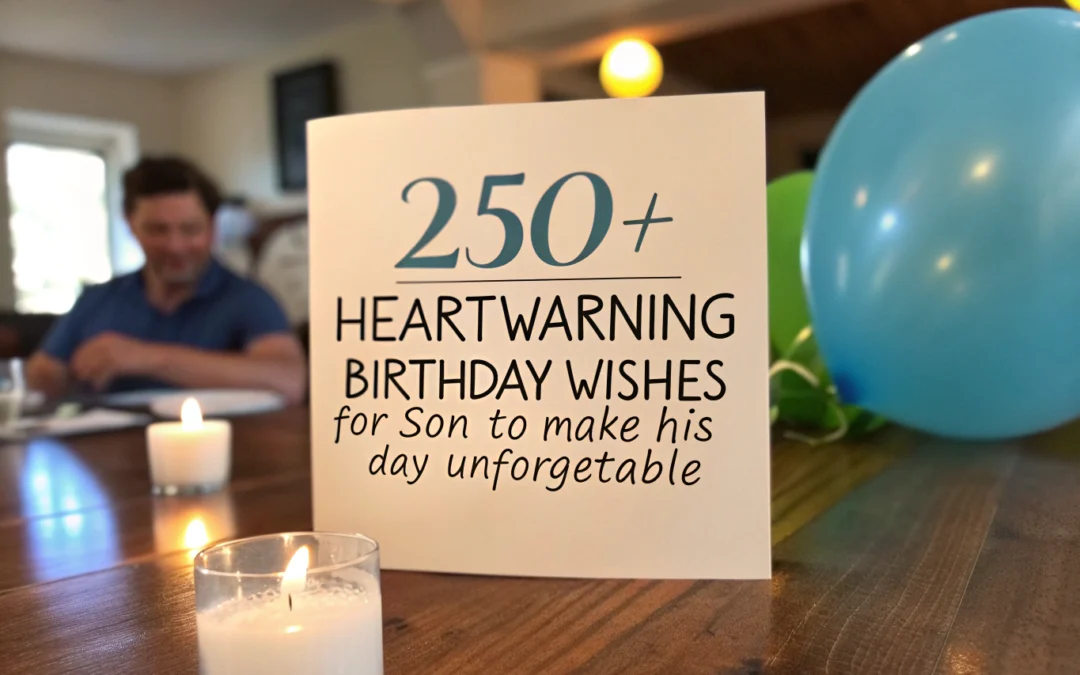 250+ Heartwarming Birthday Wishes for Son to Make His Day Unforgettable