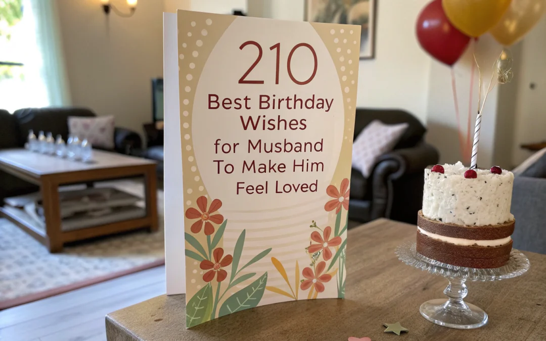 210 Best Birthday Wishes for Husband to Make Him Feel Loved