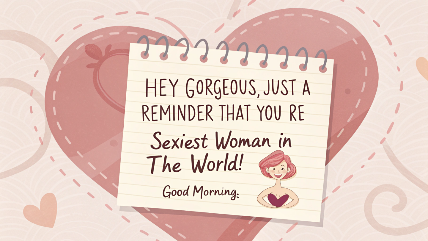 2. Flirty Good Morning Messages for Your Wife