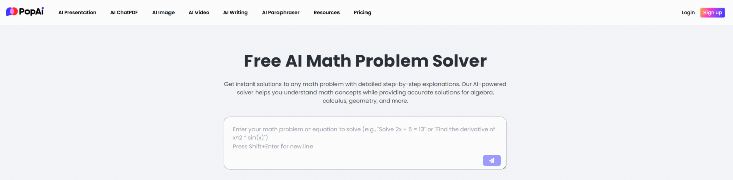 AI Math Problem Solver