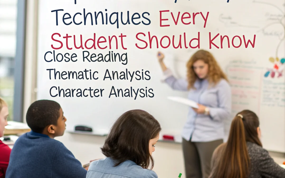 Top 10 Literary Analysis Techniques Every Student Should Know