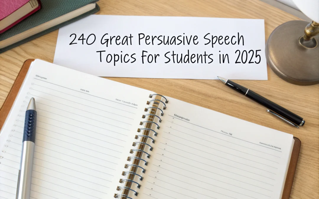 240 Great Persuasive Speech Topics for Students in 2025 (With Skills)