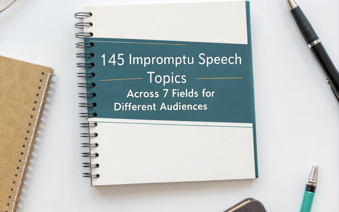 145 Impromptu Speech Topics Across 7 Fields for Different Audiences