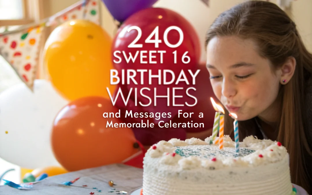 240 Sweet 16 Birthday Wishes and Messages for a Memorable Celebration