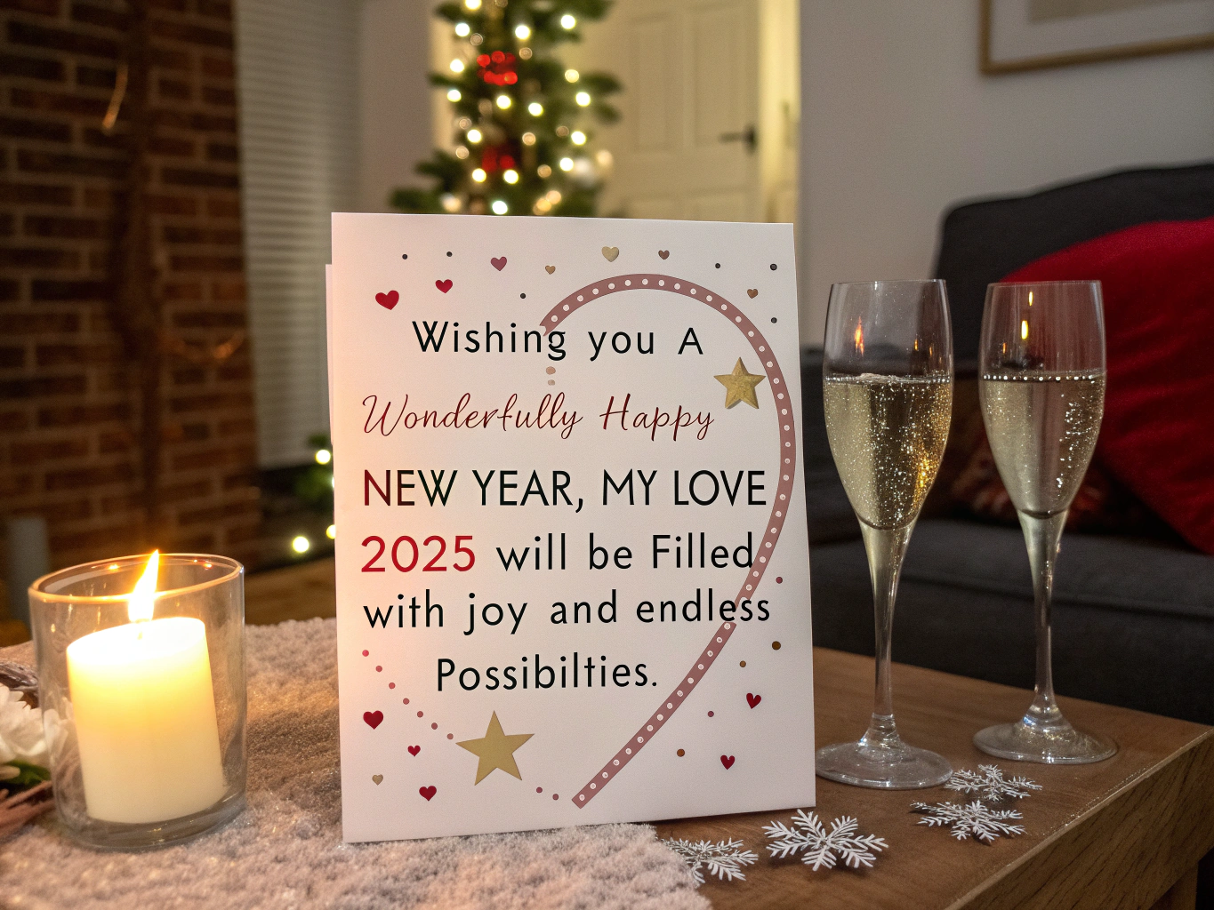 100+ Most Romantic Happy New Year Greetings for Boyfriend to Start 2025