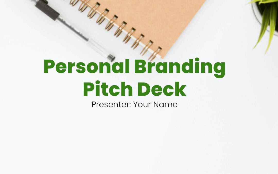 Personal Branding Pitch Deck