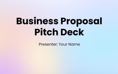 Business Proposal Pitch Deck