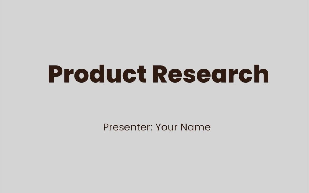 Product Research