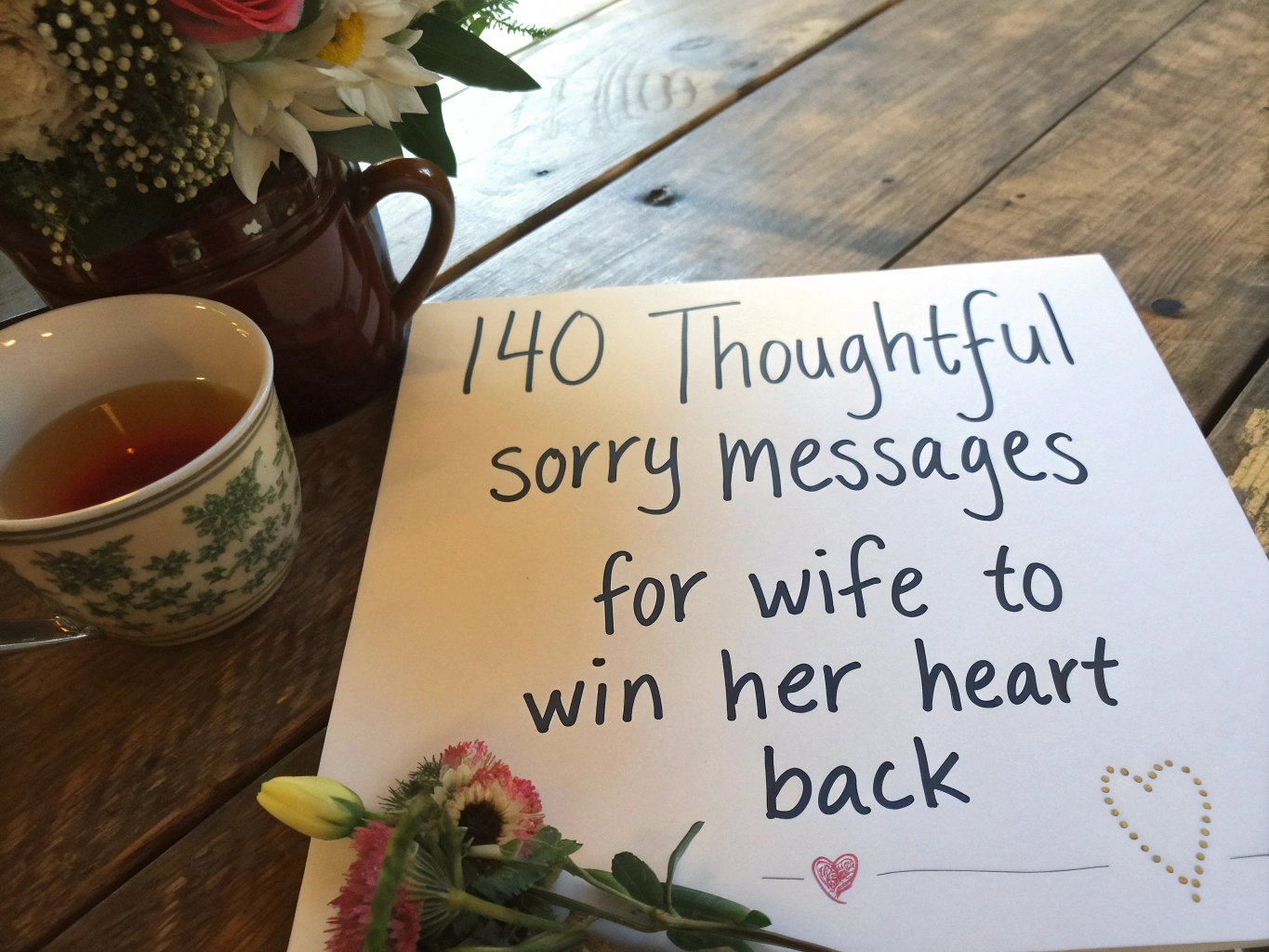 140 Thoughtful Sorry Messages for Wife to Win Her Heart Back