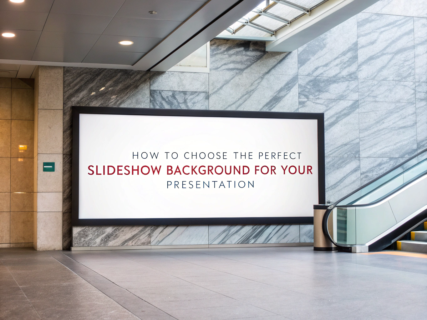 How to Choose the Perfect Slideshow Background for Your Presentation