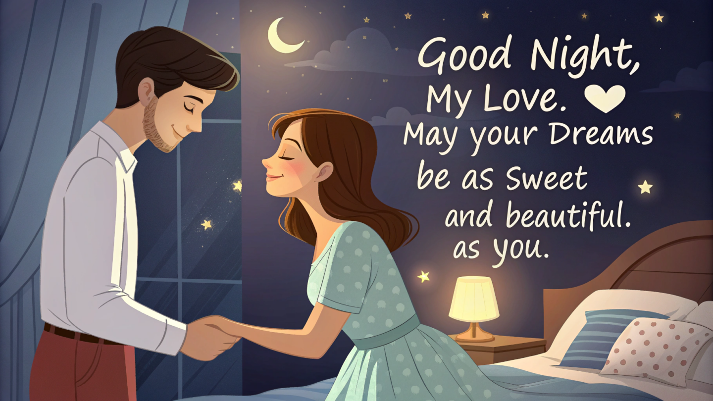 1. Romantic Good Night Messages for Wife