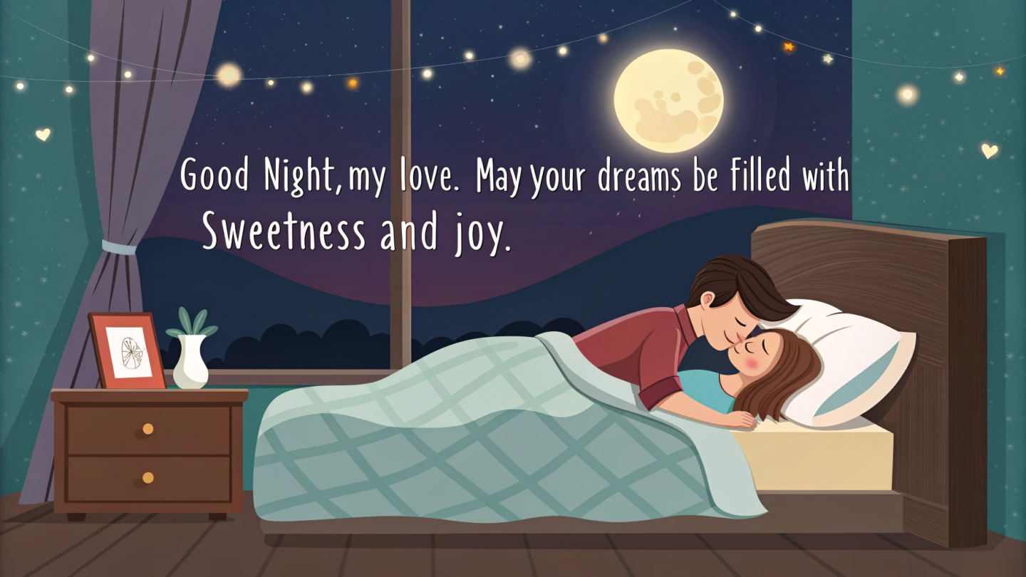 2. Sweet Good Night Messages for Wife