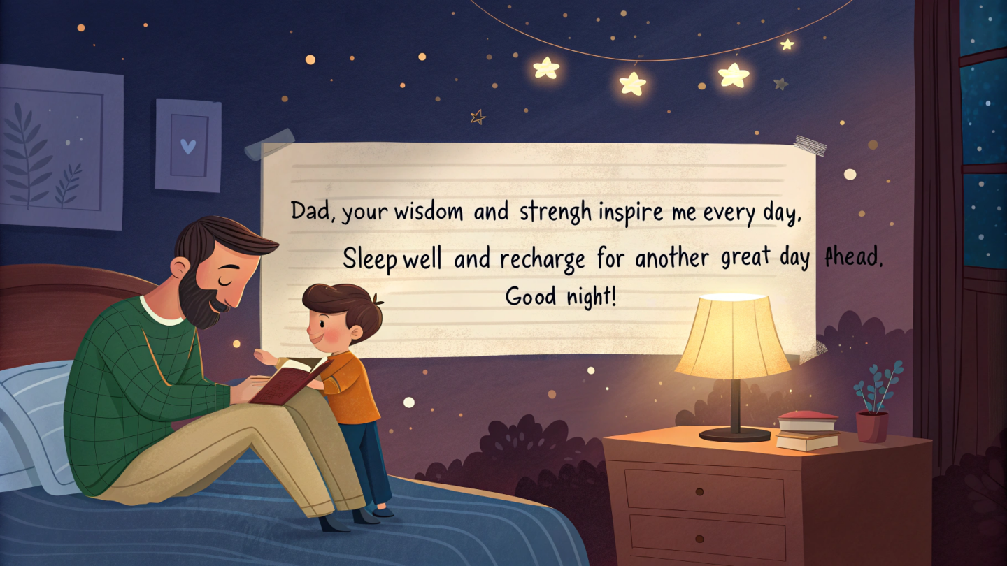 1. Good Night Messages for Dads