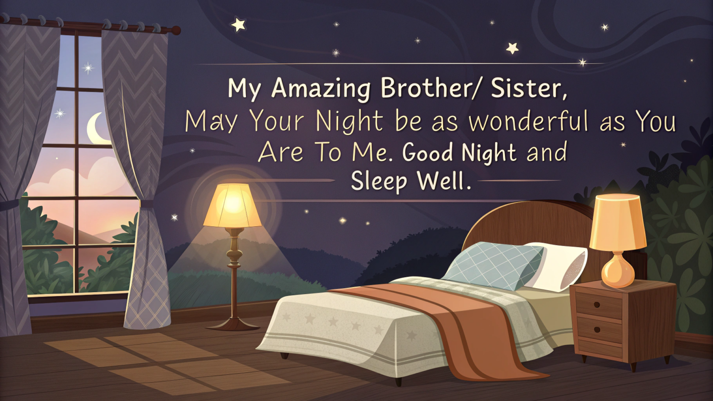 3. Good Night Messages for Siblings