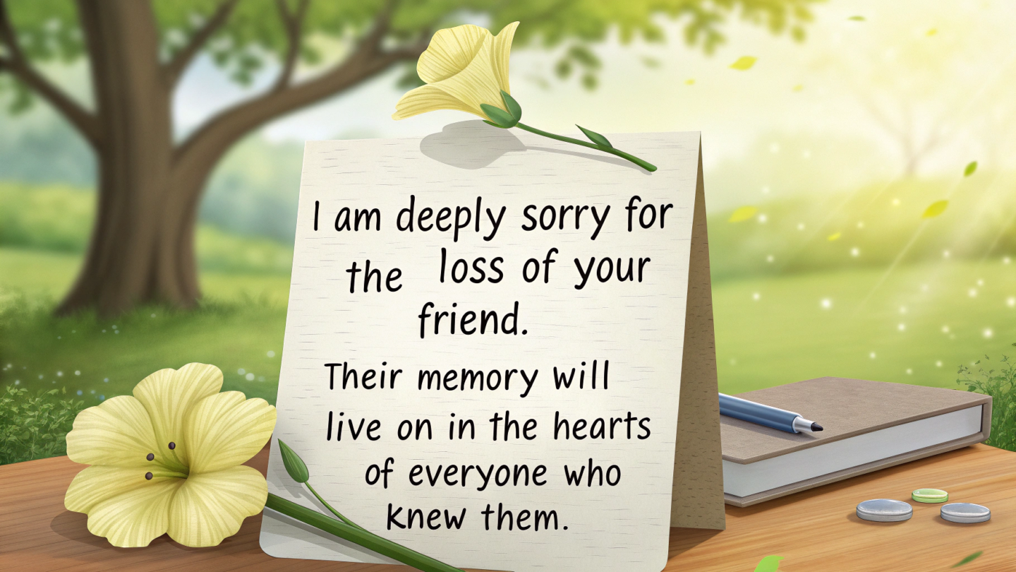 8. Condolence Messages for Friends