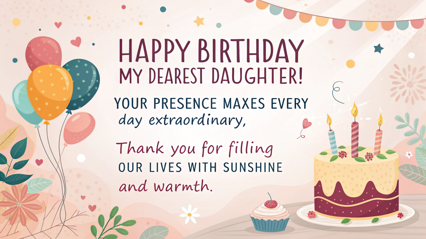 1. Heartfelt Birthday Wishes for Daughters