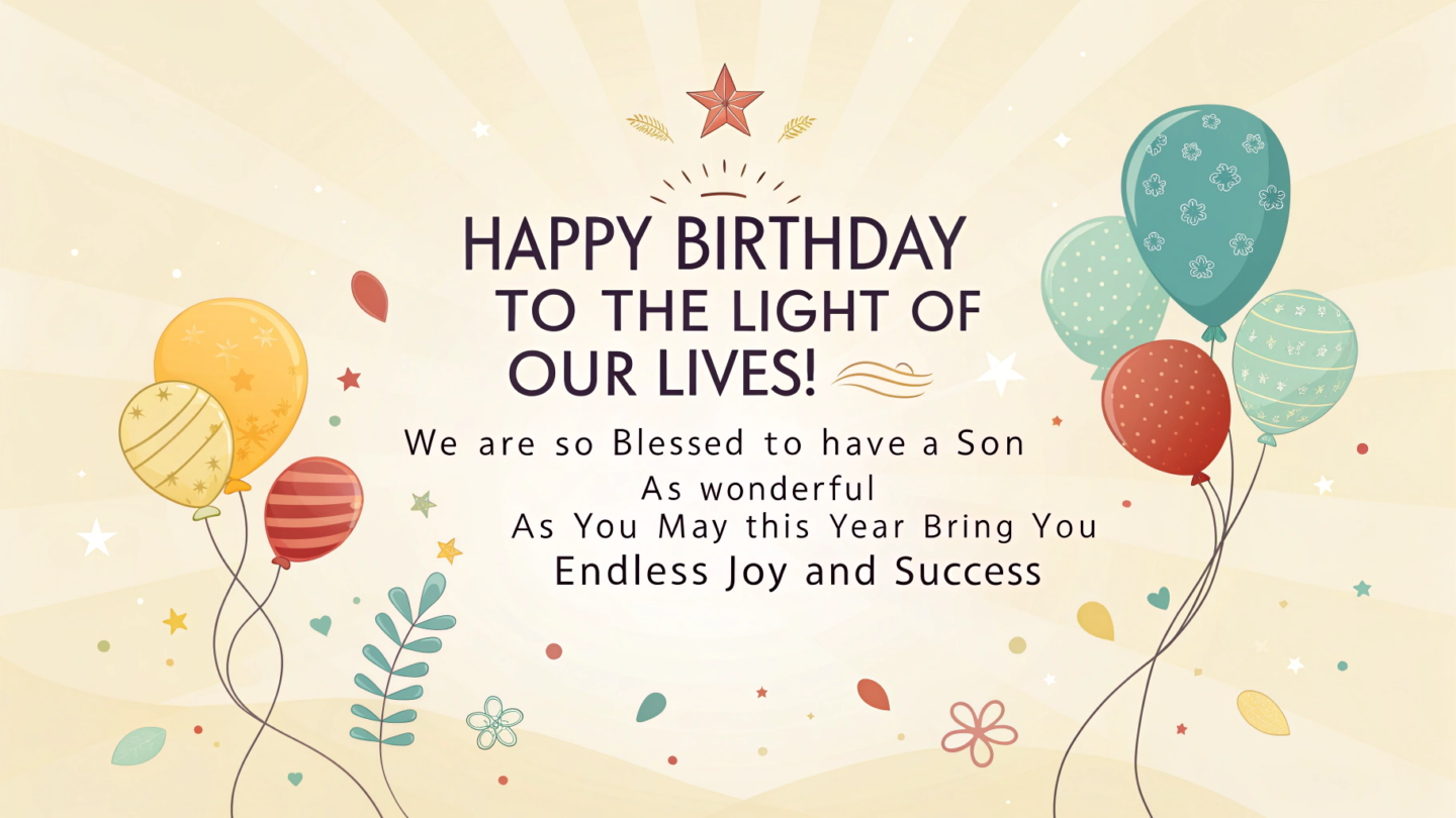 1. Heartfelt Birthday Wishes for Sons