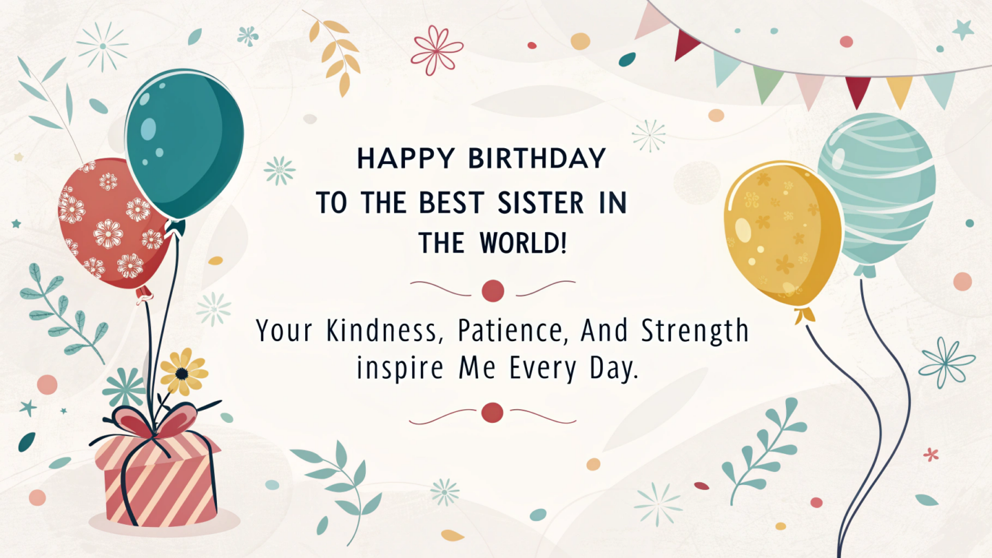 1. Heartfelt Birthday Wishes for Sister