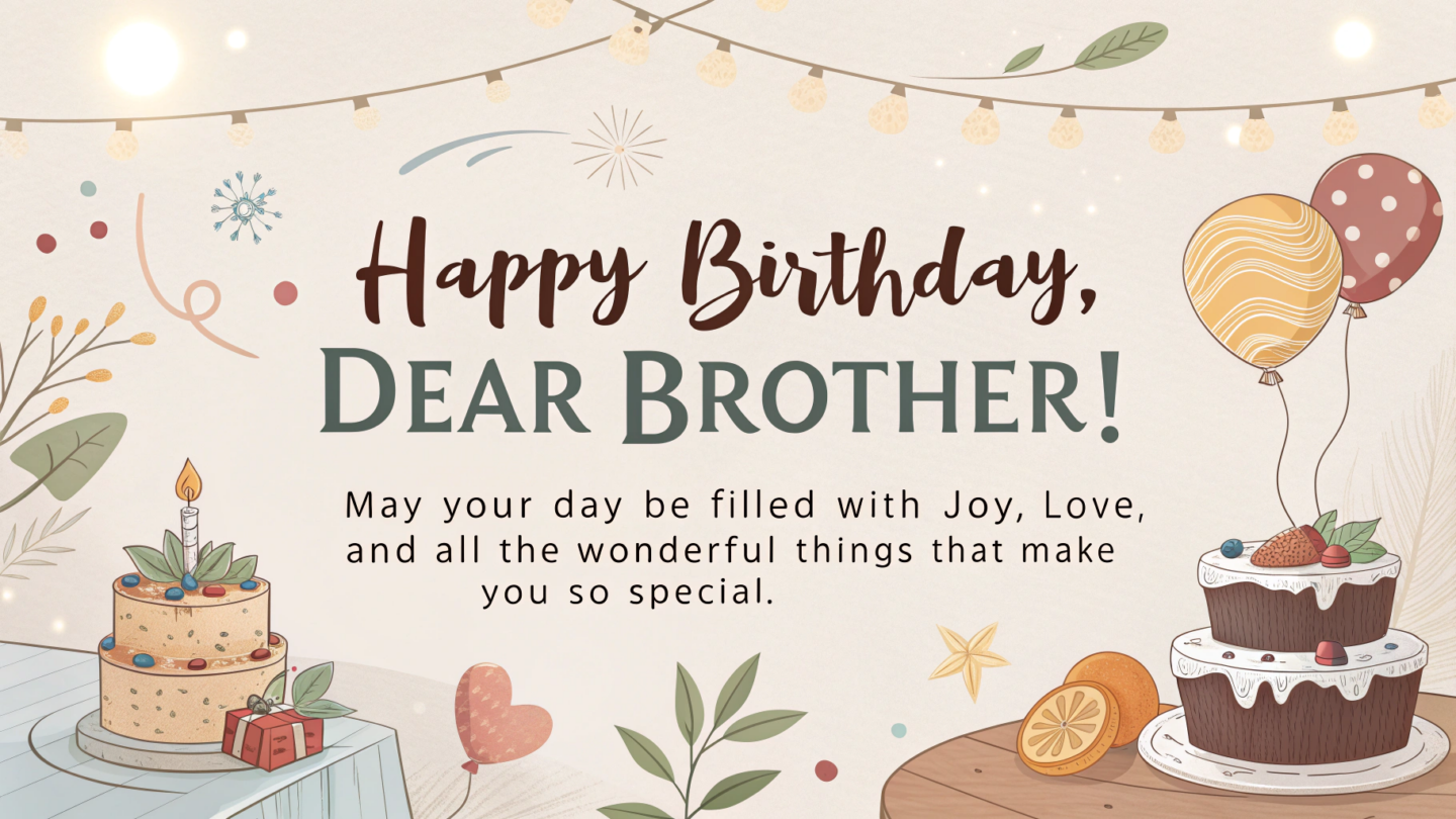 1. Heartfelt Birthday Wishes for Brother