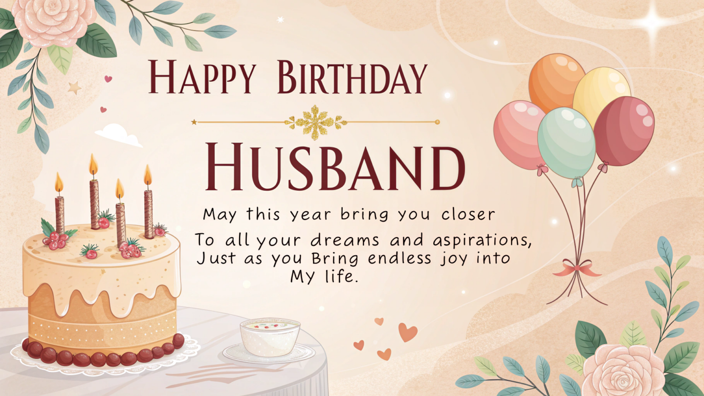 3. birthday wishes for husband for success