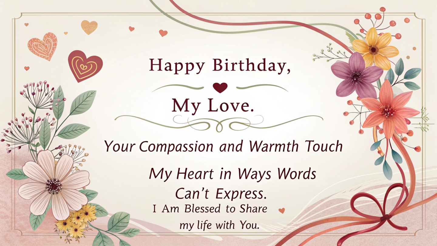 6. Heart Touching Birthday Wishes for Husband