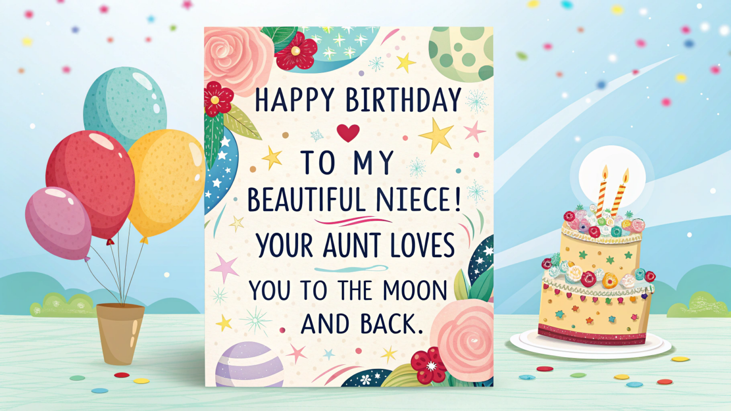 1. Best birthday wishes for niece from aunt​